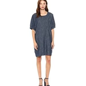 Lucky Brand Denim Chambray Saturday Polka Dot SZ XS